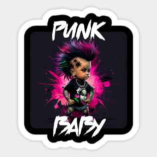 Graffiti Style - Cool Punk Baby 3 Sticker